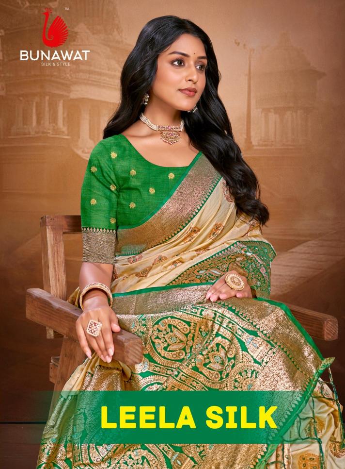 Bunawat Leela Silk Traditional Wear Fancy Silk Sarees Collection