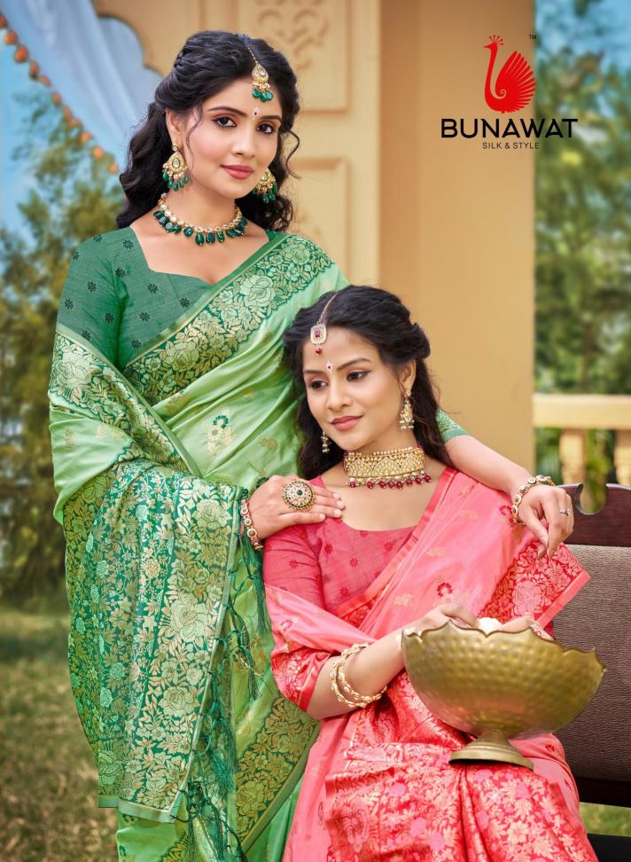 Bunawat Madhu Silk New Designer Fancy Silk Sarees Collection