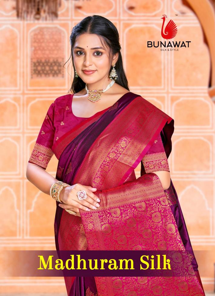 Bunawat Madhuram Silk Festival Wear New Designer Silk Sarees Collection