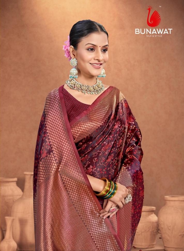 Bunawat Rajwadi Stunning Silk Sarees Latest Collection For Women