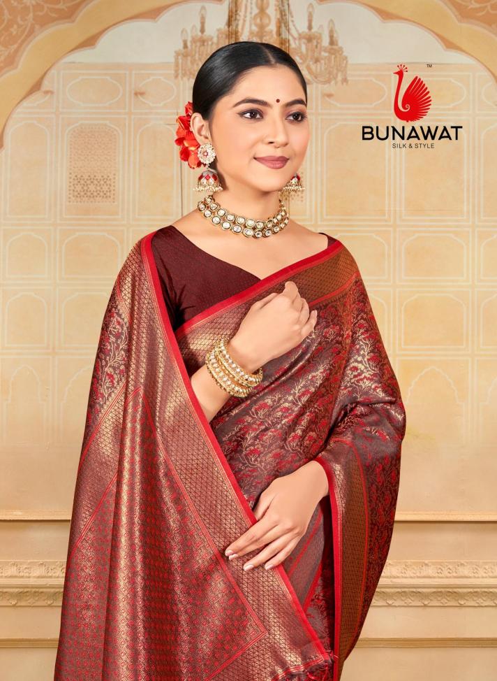 Bunawat Rajwadi Vol-18 Fancy Silk Exclusive Designer Sarees Collection