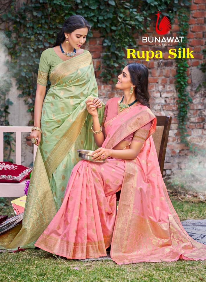 Bunawat Rupa Silk New Designer Party Wear Fancy Silk Sarees Collection