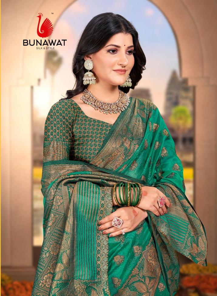 Bunawat Shakuntala VOL-02 wedding festival wear silk fabric saree collection