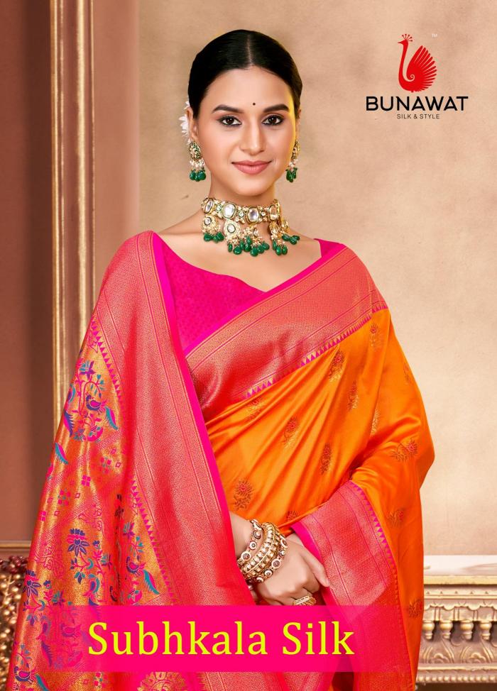 Bunawat Subhkala Silk New Designer Festival Wear Silk Sarees Collection