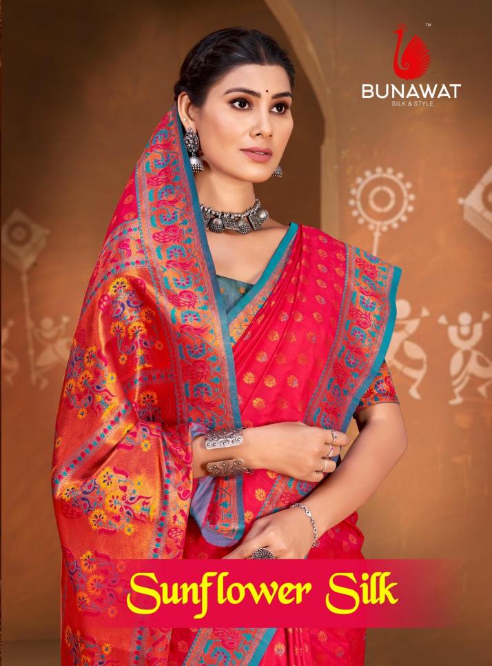 Bunawat Sunflower Silk Traditional Wear Latest Designer Silk Sarees Collection