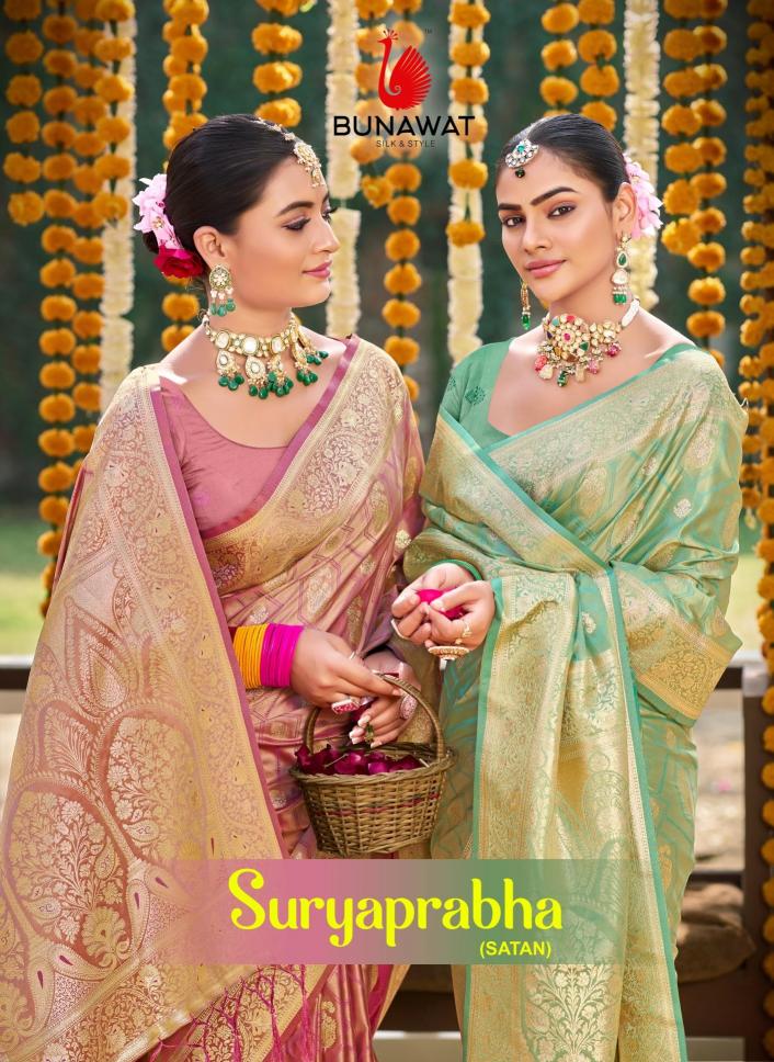 Bunawat Suryaprabha Wedding Wear New Designer Heavy Silk Sarees Collection