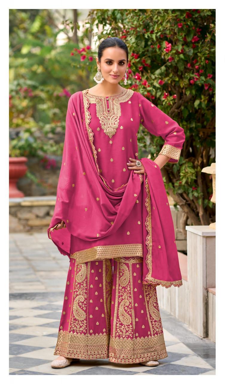 Deepsy Suit 703 Chinon with embroidery salwar suit manufacturer in surat