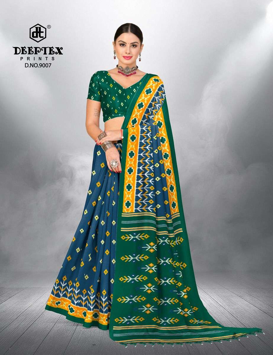 Deeptex Ikkat Special Vol 9 Cotton saree wholesalers in surat