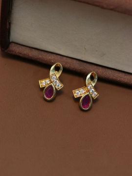 E1336 AD Earrings Wholesale jewellery in Surat