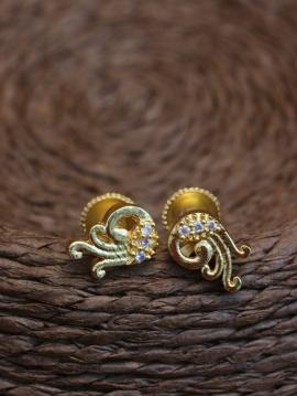 E883 Premium Alloy AD Earrings Wholesale jewellery suppliers in Surat