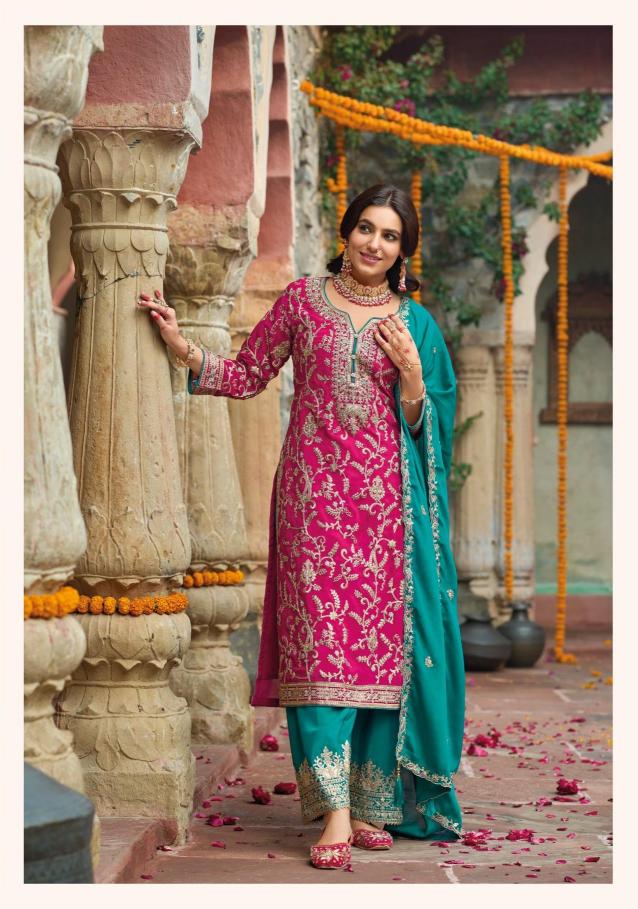 Eba Sangit Chinon Embroidered Designer salwar suit manufacturer