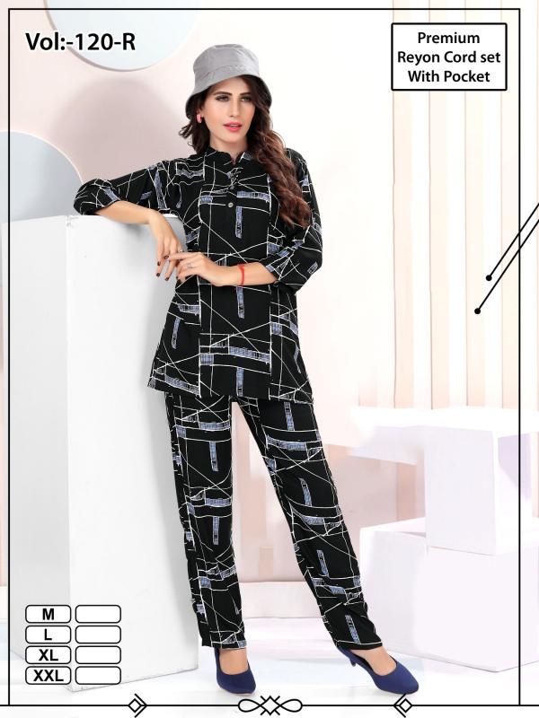 Fashion Talk Vol 120 Rayon Printed womens Co Ord set Wholesaler market