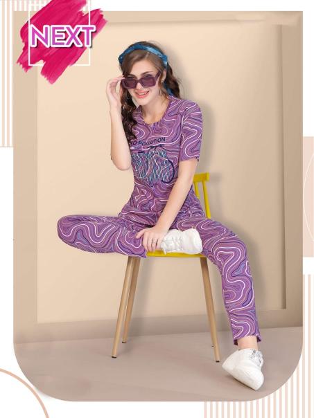 Fashion Talk Vol 325 Sinker Hosiery Cotton Printed Night Suit Wholesaler in surat