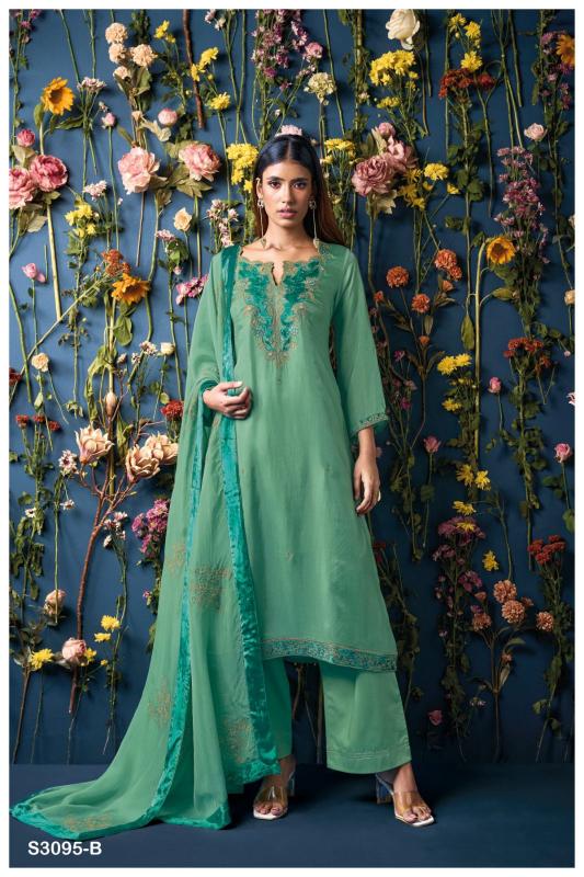 Ganga Chaitali 3095 Silk Embroideried online pakistani suits shopping