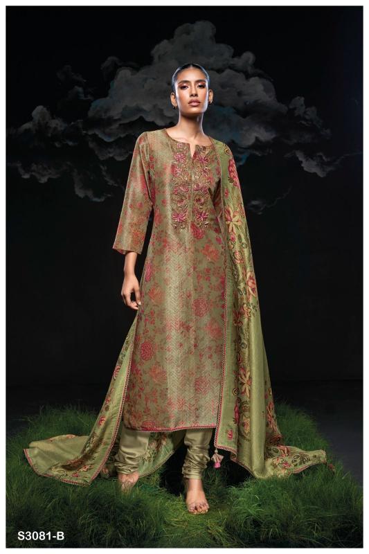 Ganga Sanskruti 3081 Silk dress material latest design