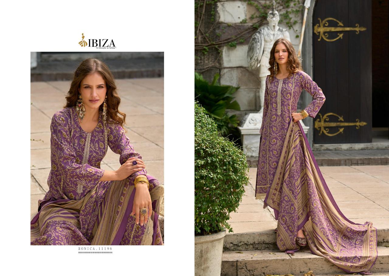 Ibiza Ronica viscose printed embroidered salwar kameez at lowest price in pakistan 