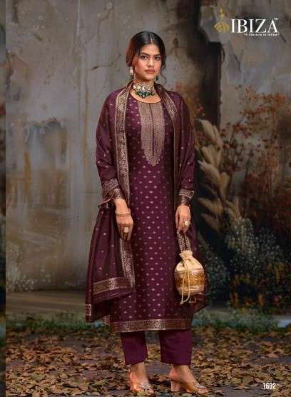 Ibiza Saira Banglory Silk designer dress material Supplier in surat