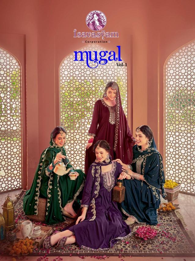 Isavasyam Mugal vol 01 Georgette wholesale kurti pant set