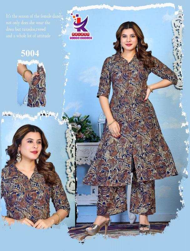 Kailash Things For Wings Rayon printed jaipuri kurti pant set wholesale