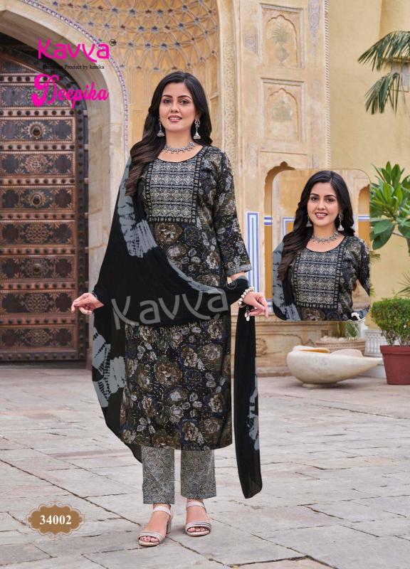 Kavya Deepika Vol 34 kurta set with dupatta wholesale