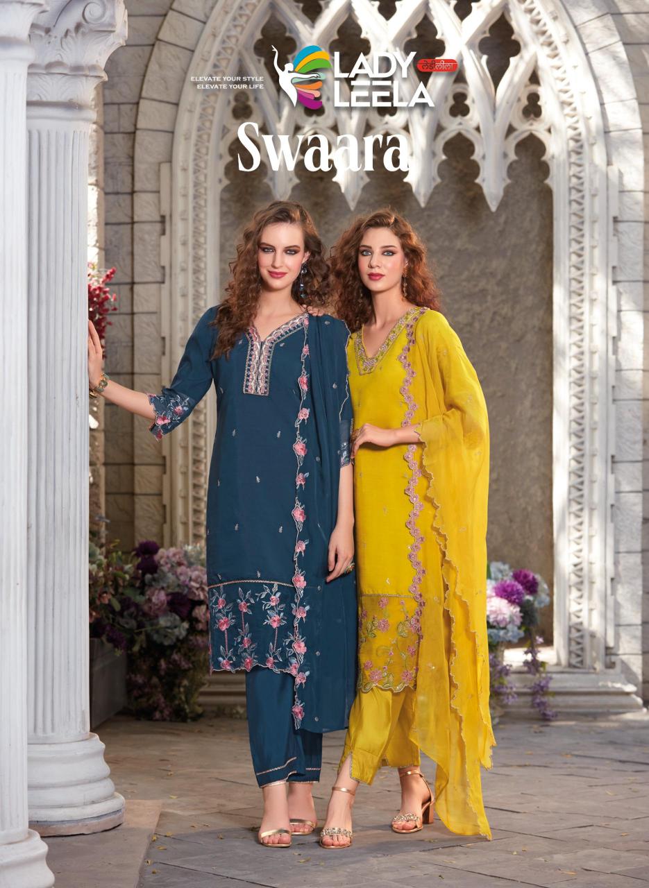 Lady Leela Swaara Embroidered Viscose designer kurtis manufacturers