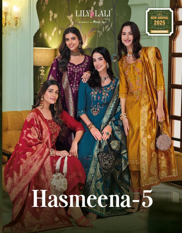 Lily & Lali Hasmeena Vol 5 Viscose  Embroidered kurti manufacturer surat