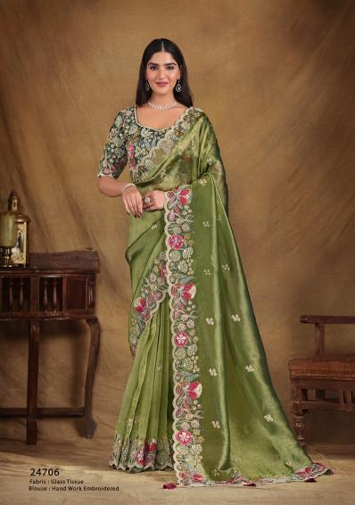 Mahotsav Tarini Mohamanthan 24700 Satin designer Saree Wholesaler on amazon