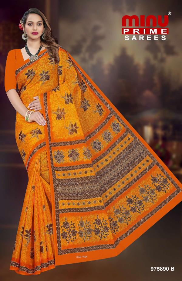 Minu Prime Taka Bati Vol 2 Cotton Printed designer Saree Wholesaler in surat