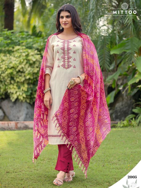 Mittoo Aradhana Viscose surat kurti set wholesale market