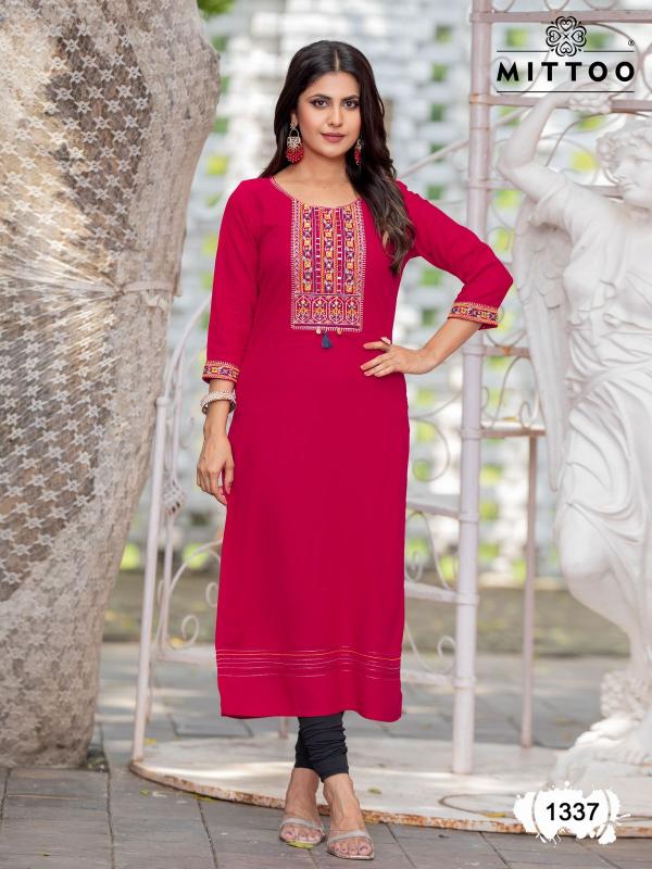 Mittoo Palak Vol 39 Rayon kurti manufacturer in ahmedabad