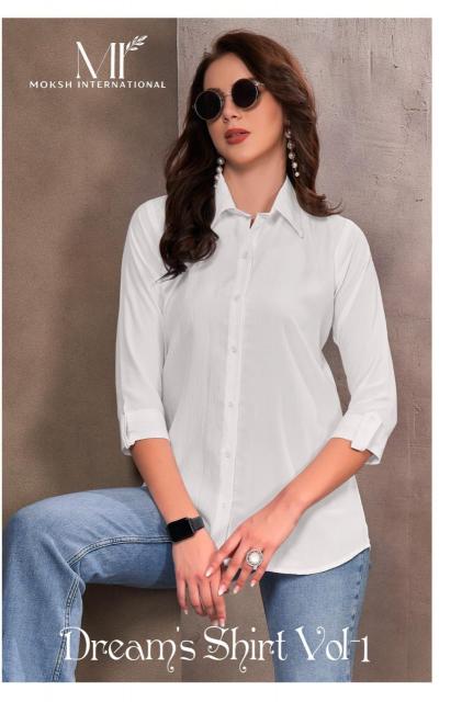 Moksh International Dreams shirt Vol 1 Cotton Shirt For Women At Wholesale Rate 