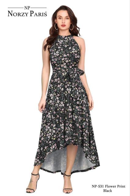 Norzy Paris NP S31 Flower Printed Designer Dress