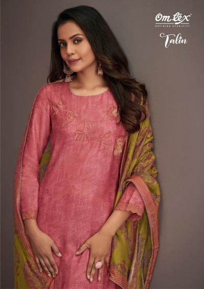 Omtex Talin Nida SIlk Digital Printed ladies dress material wholesale market in surat