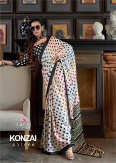 Rajtex Konzai Patola Satin Printed Saree supplier in india at wholesale rate