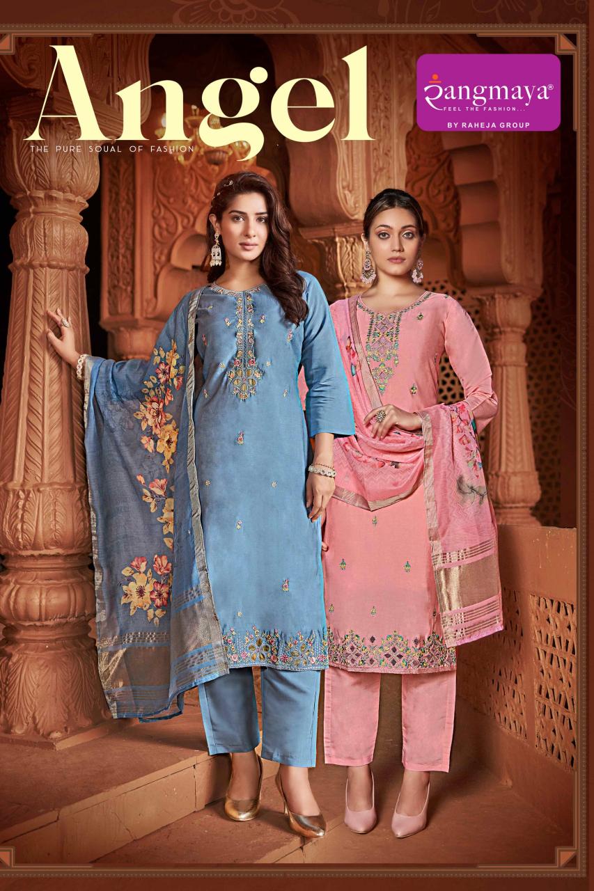 Rangmaya Angel Roman Silk kurti wholesale market in surat