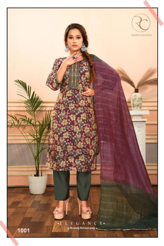 RC Simar tissue printed Kurti set online price