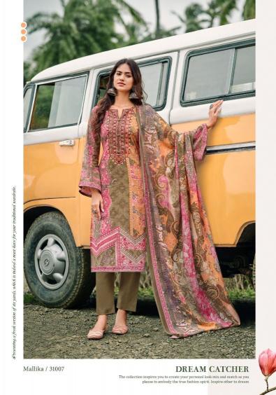 Riaz Arts Mallika Karachi Lawn Cambric Printed salwar kameez manufacturer