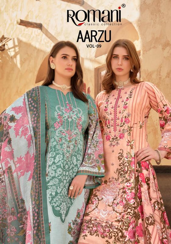 Romani Aarzu Vol 9 Cotton Printed salwar kameez wholesaler in gujarat