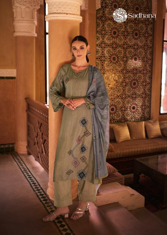 Sadhana Fashion Hayat Muslin Silk Printed wholesale salwar suit market in mumbai