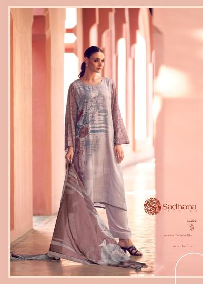 Sadhana Fashion Liyanaa Musline Silk Printed wholesale dress material surat