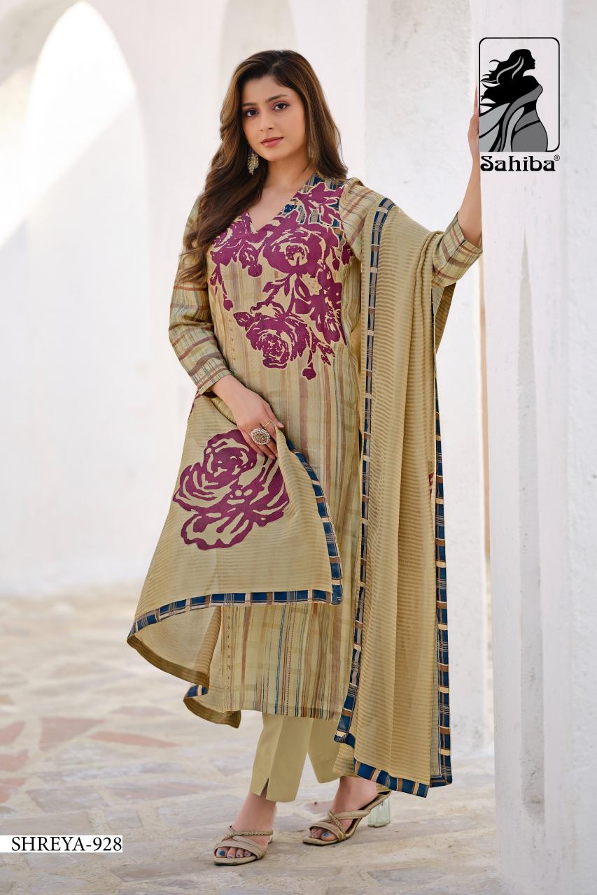 Sahiba Shreya Viscose Simmer Printed wholesale dress material suppliers in surat