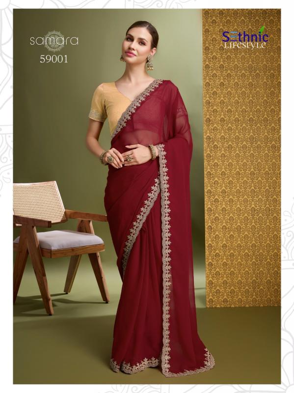  Samara 59001 designer Georgette Saree Wholesale Rate In gujarat 