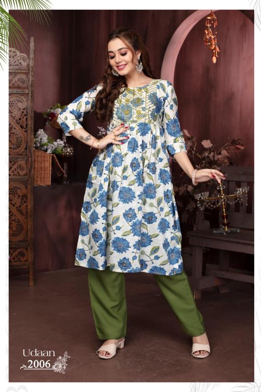 Trendy Udaan Vol 2 Rayon Printed kurti at wholesale prices 