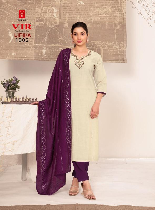 Vir Lipika Vol 1 Simmer kurti pant set wholesale ahmedabad