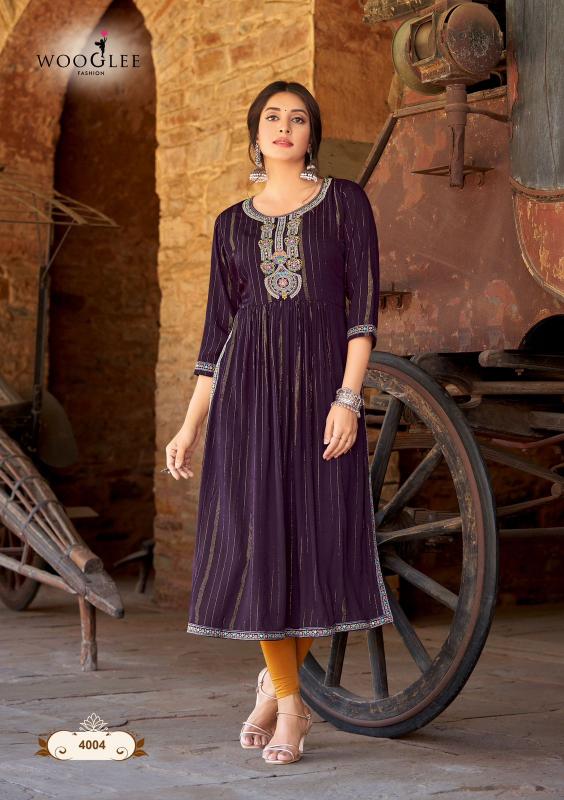 Wooglee Ananta Wrinkle Rayon wholesaler of kurtis in surat