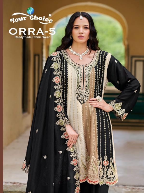 Your Choice Orra Vol 5 Chinon  Ready made pakistani salwar kameez wholesaler in surat