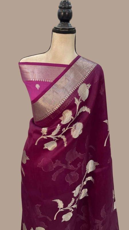 Aadinath Khadi Crepe Silk Saree wholesaller in surat