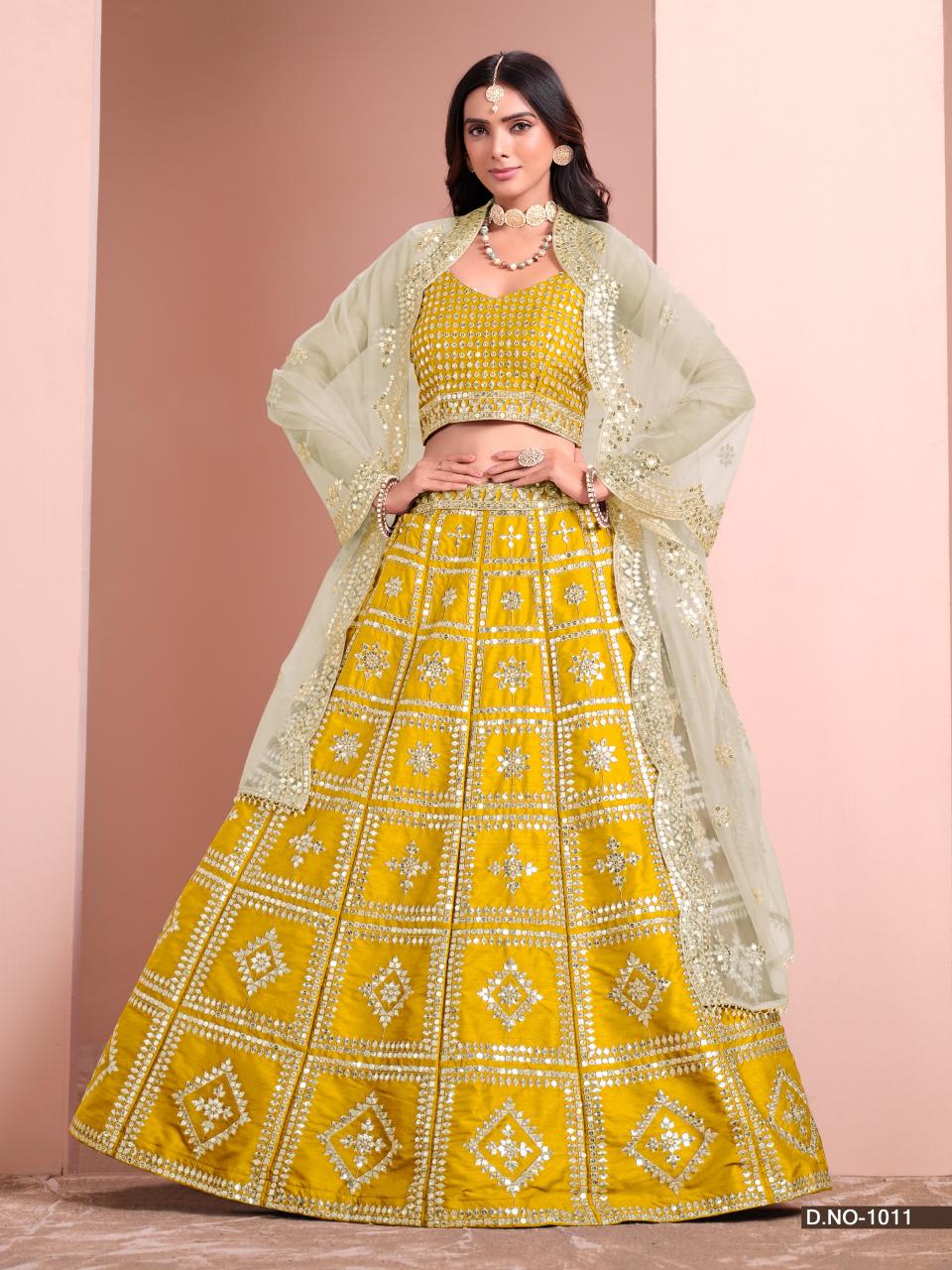  Alizeh Art Silk Lahenga Choli wholesaller in Baroda