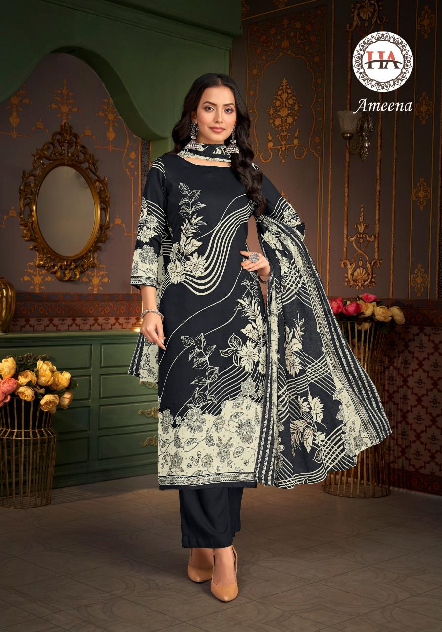 ALOK SUIT AMEENA COTTON FANCY PRINT DRESS WHOLESALLER INDIA