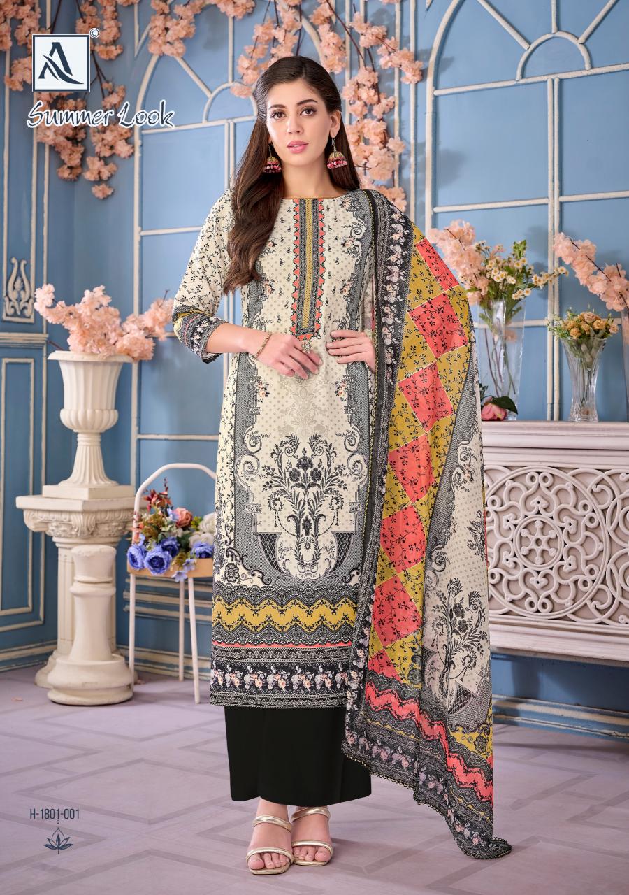 ALOK SUIT SUMMER SPECIAL COTTON PRINTED DRESS MATERIALS WHOLESALE ONLINE